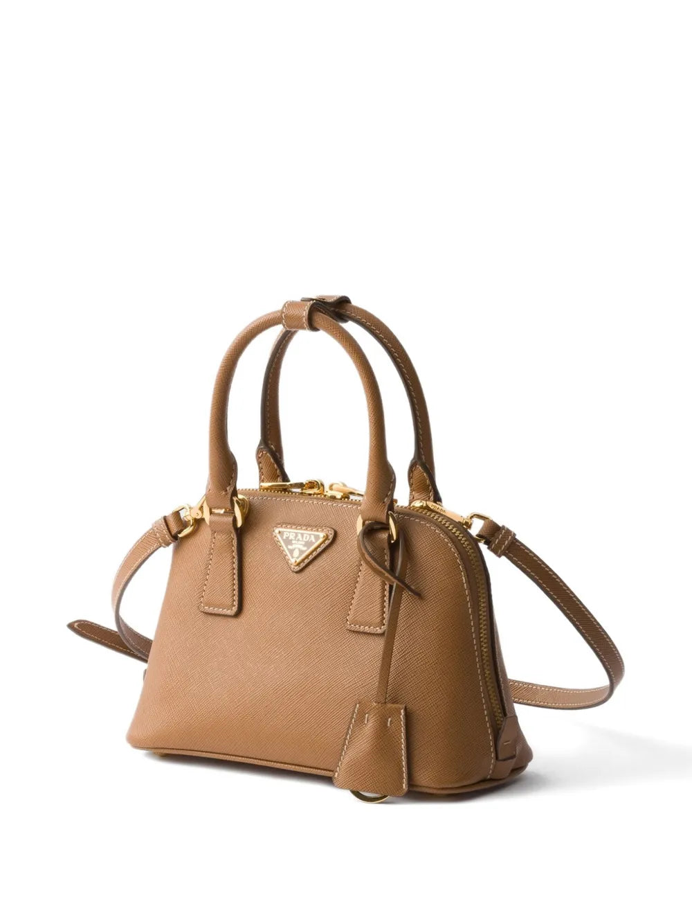 Promenade Saffiano-leather mini tote bag