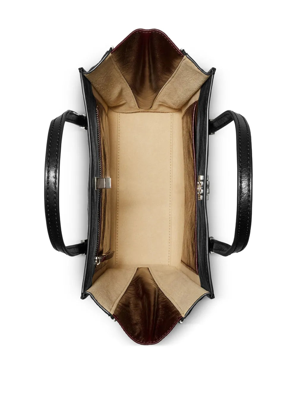 small Kira turnlock panelled tote bag