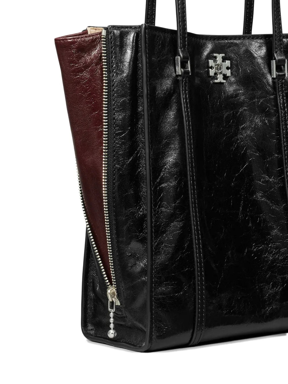 small Kira turnlock panelled tote bag