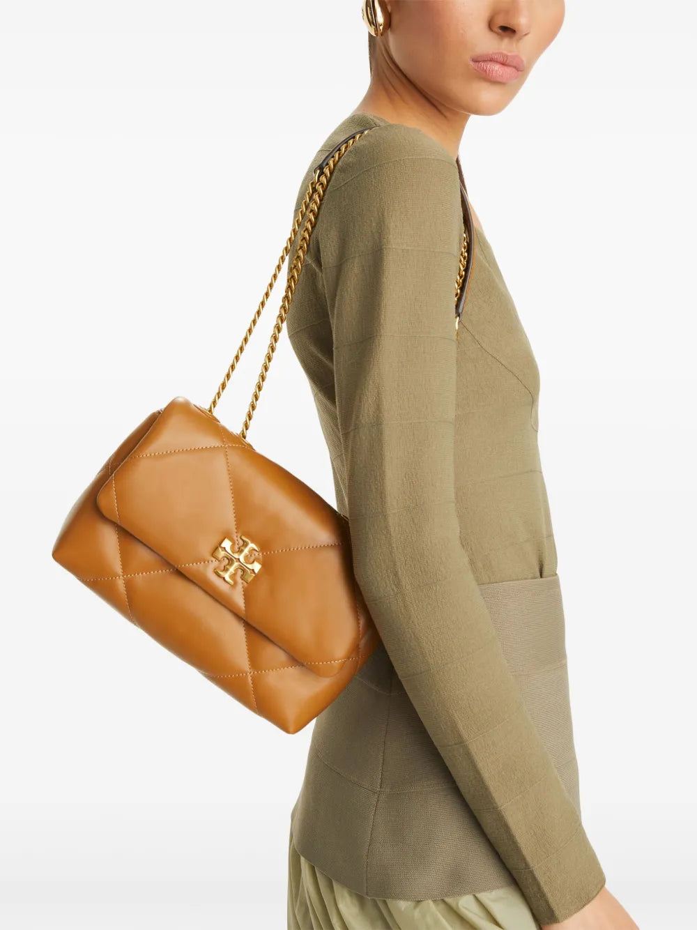 small Kira diamond-quilted convertible shoulder bag