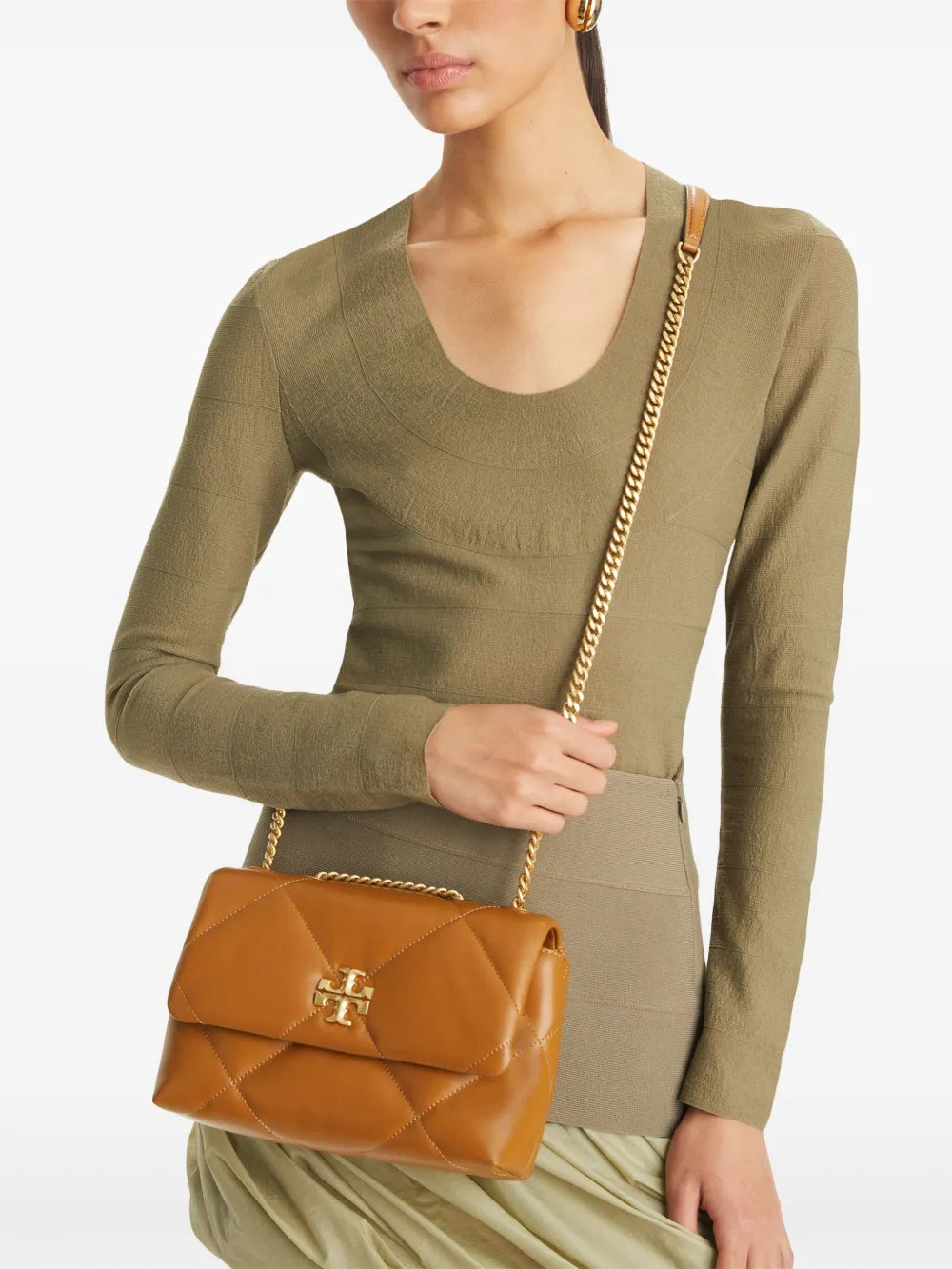 small Kira diamond-quilted convertible shoulder bag
