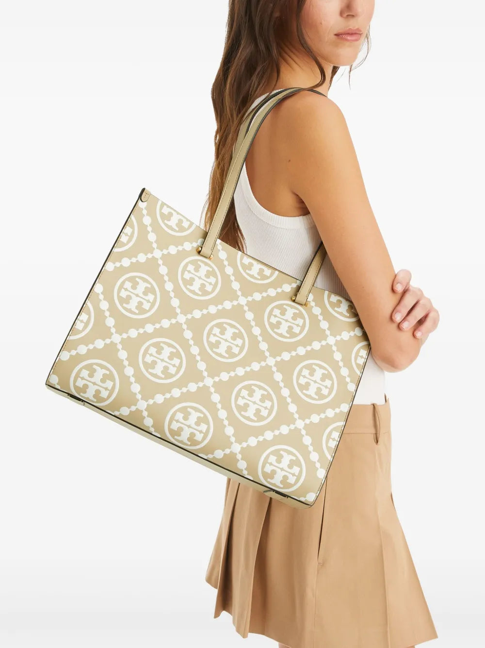 T Monogram-embossed tote bag