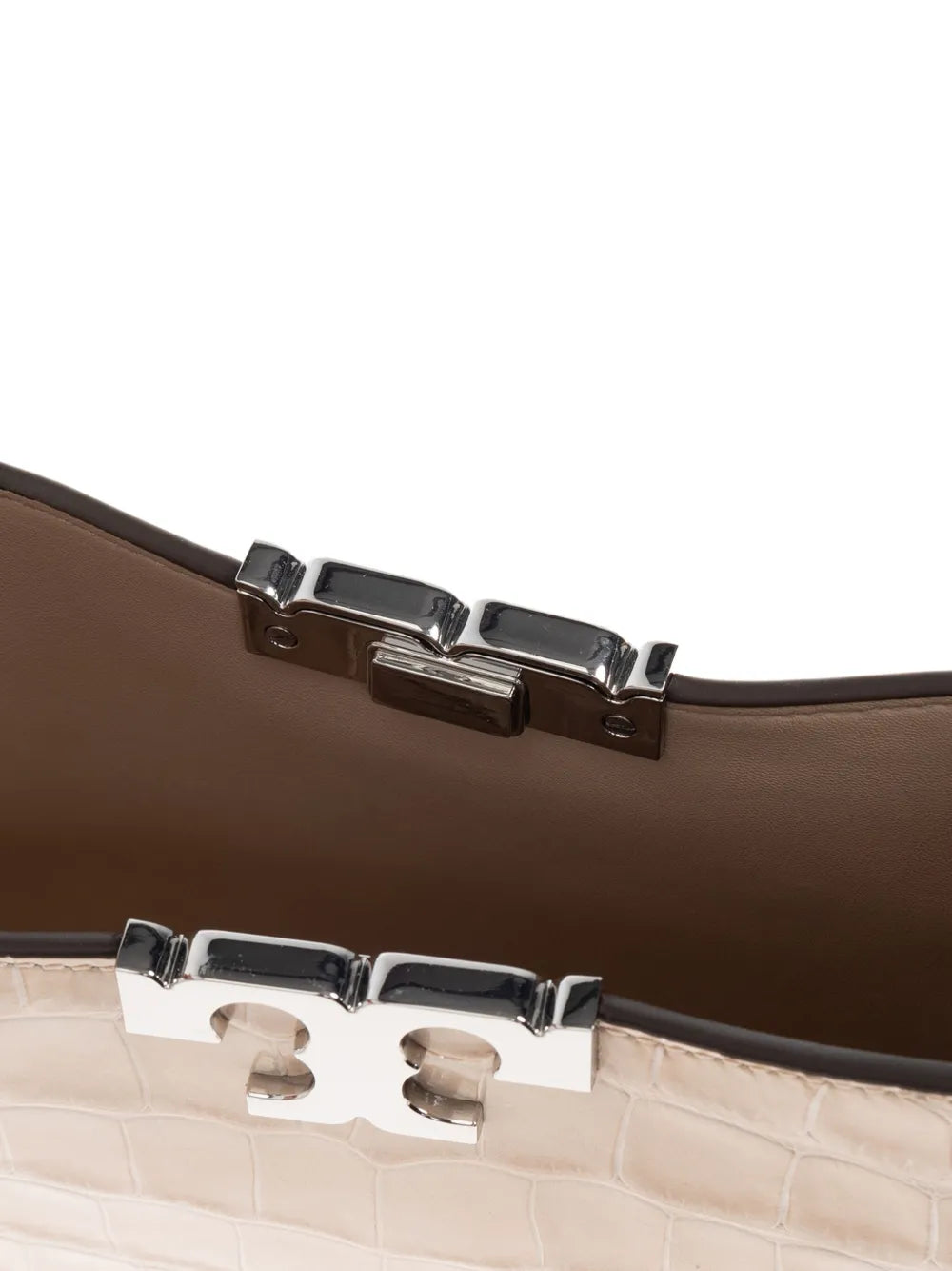 Eleanor crocodile-embossed shoulder bag