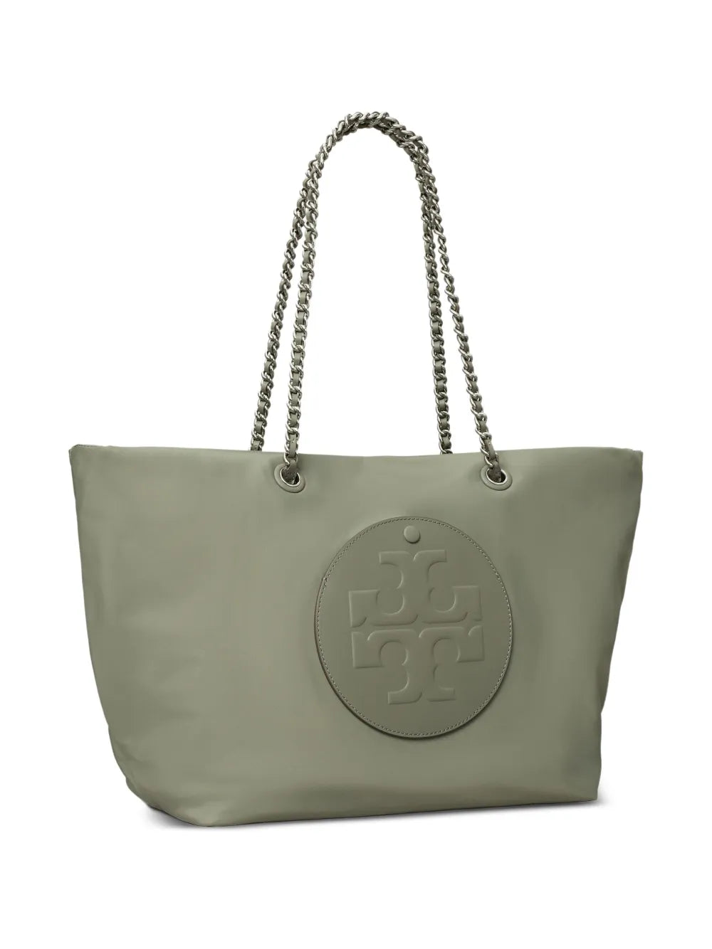 chain-strap logo-plaque tote bag