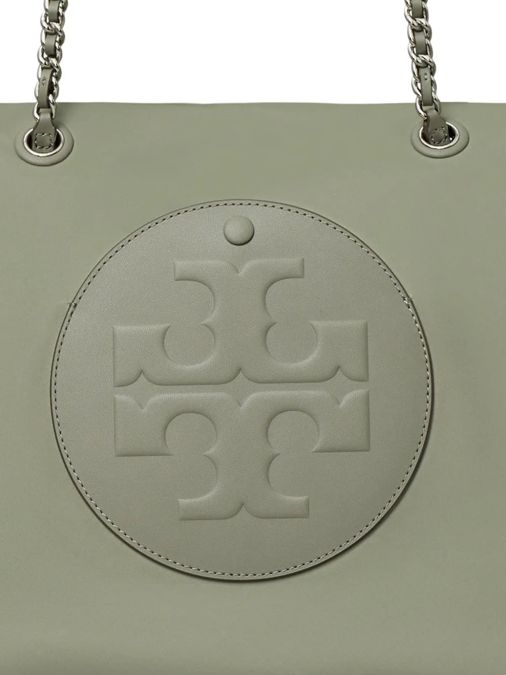 chain-strap logo-plaque tote bag