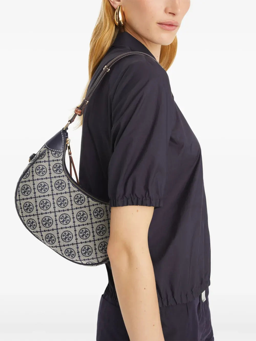 T Monogram Crescent shoulder bag