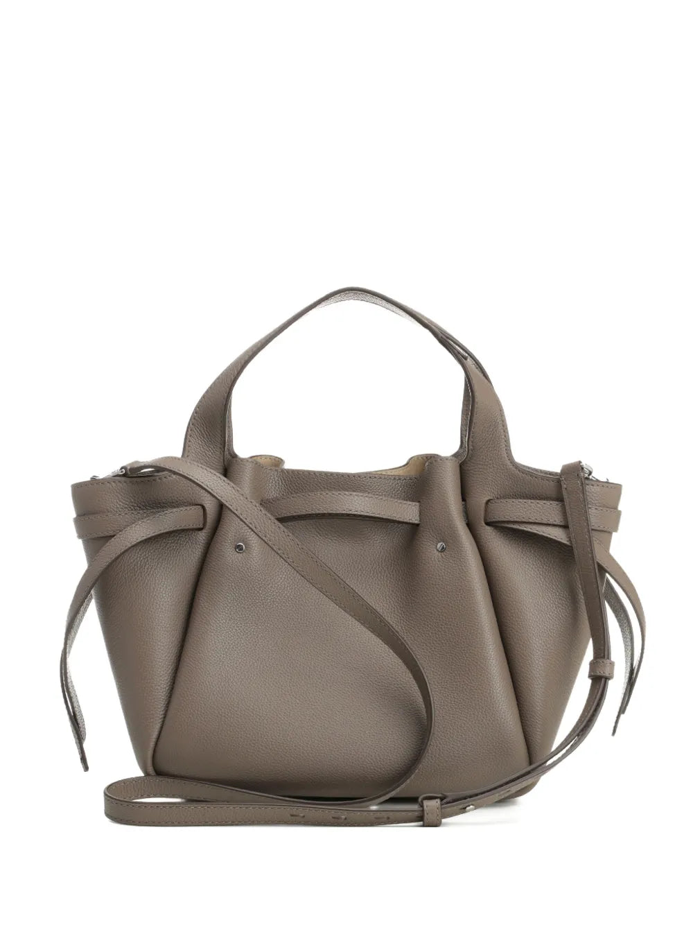Romy pebbled satchel bag
