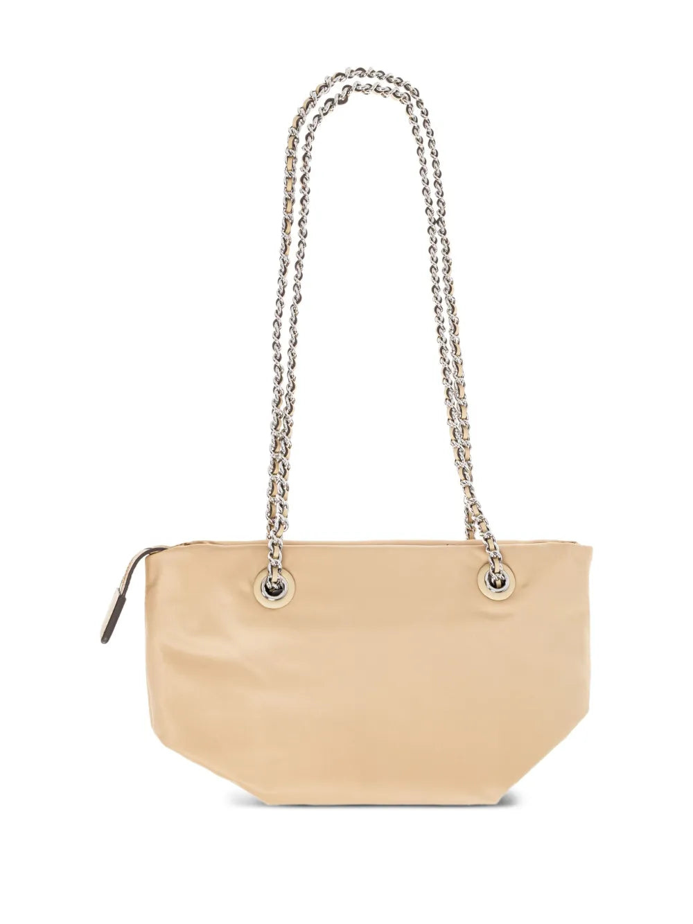 logo-patch chain tote bag