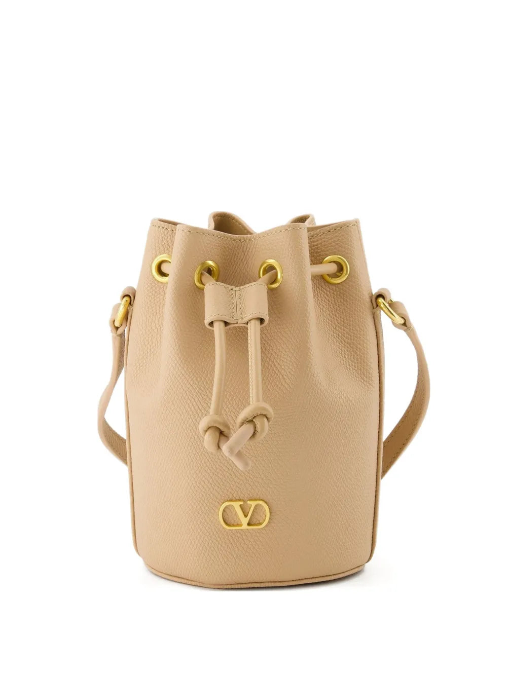 VLogo Signature drawstring bucket bag