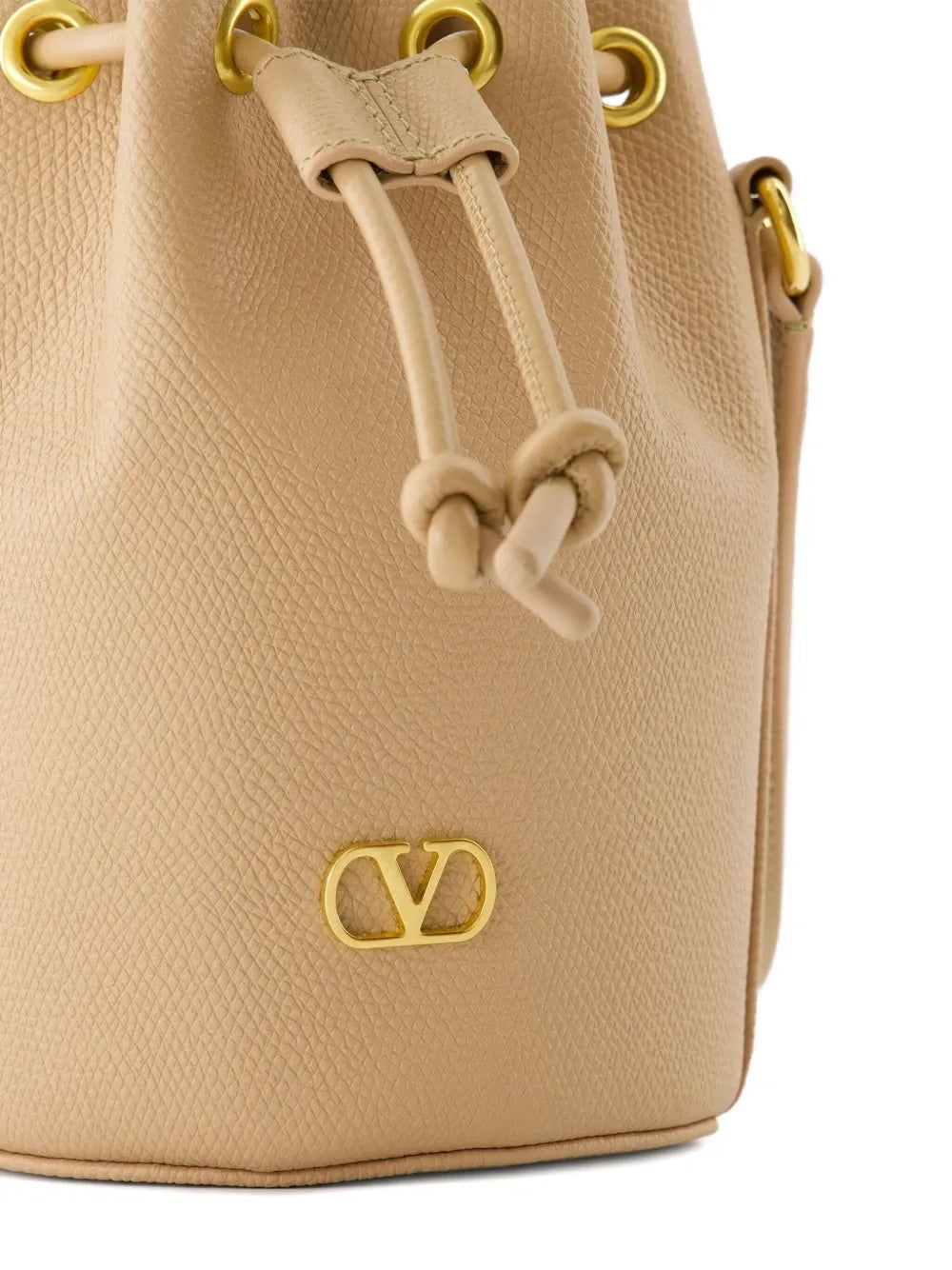 VLogo Signature drawstring bucket bag