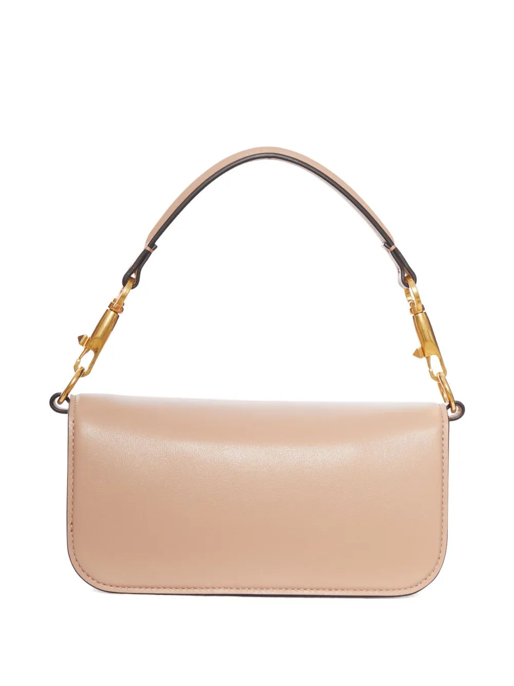 VLogo embellished clasp leather shoulder bag