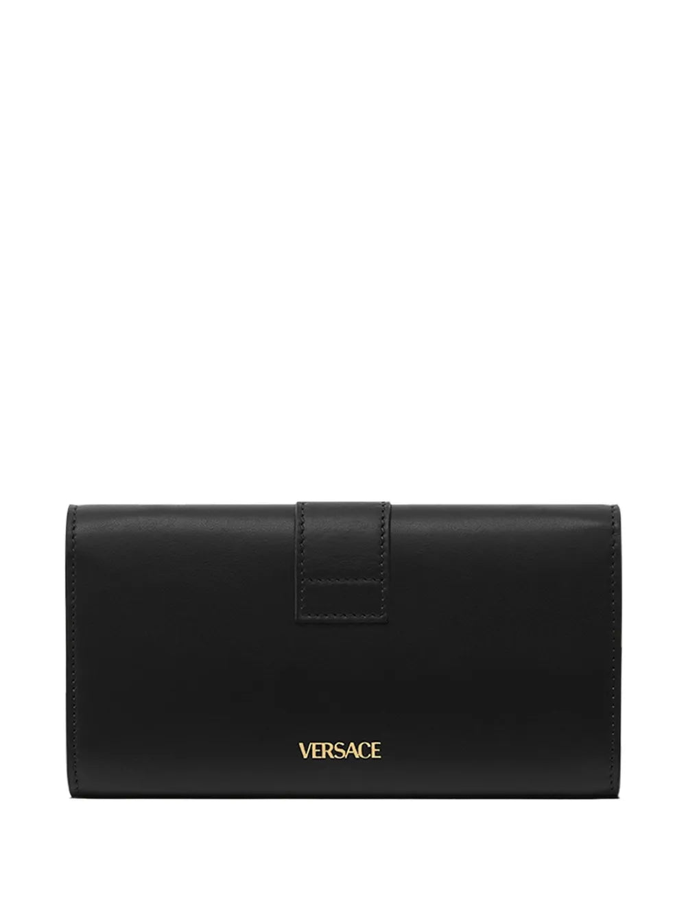 V-logo chain clutch bag