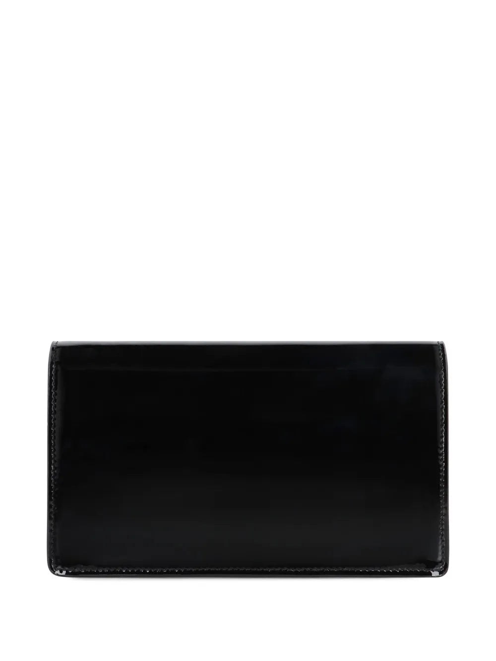 Medusa patent-leather clutch bag