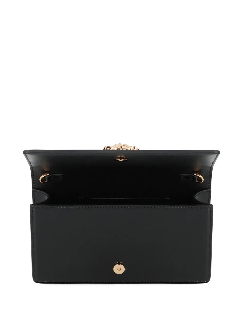 Medusa patent-leather clutch bag