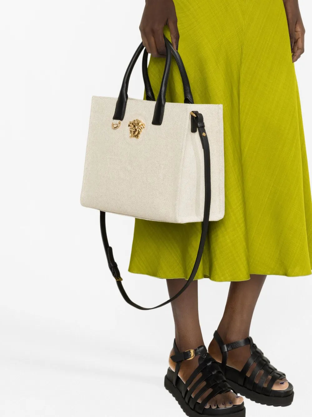 large La Medusa canvas tote bag