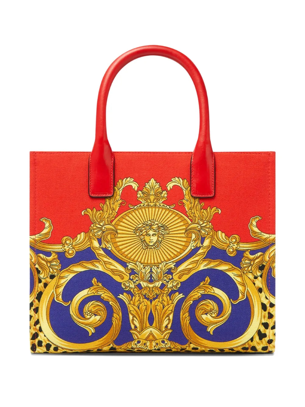 baroque-print tote bag