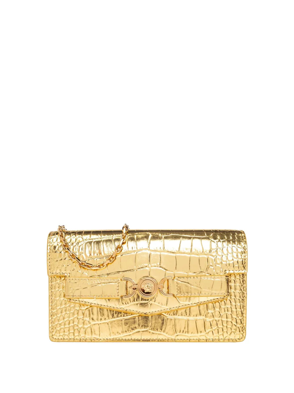 Medusa '95 crocodile-effect clutch bag
