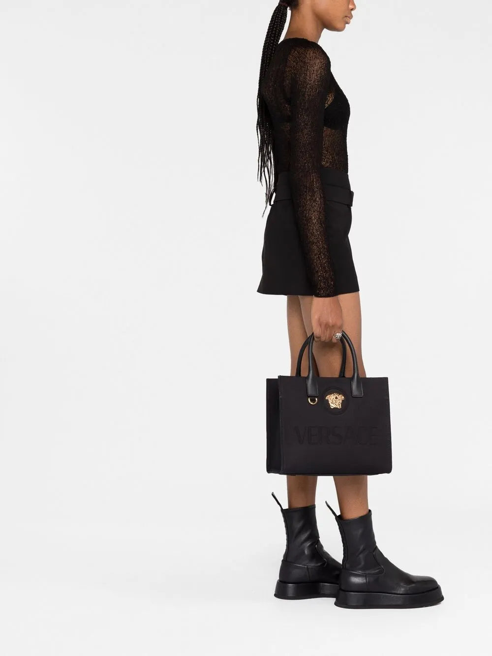 small La Medusa canvas tote bag