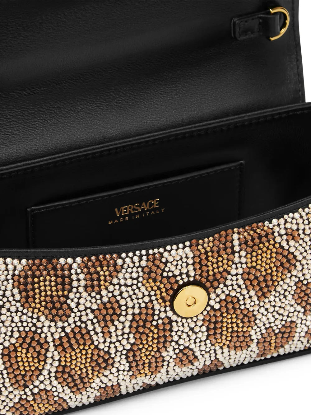 La Medusa crystal-leopard mini bag