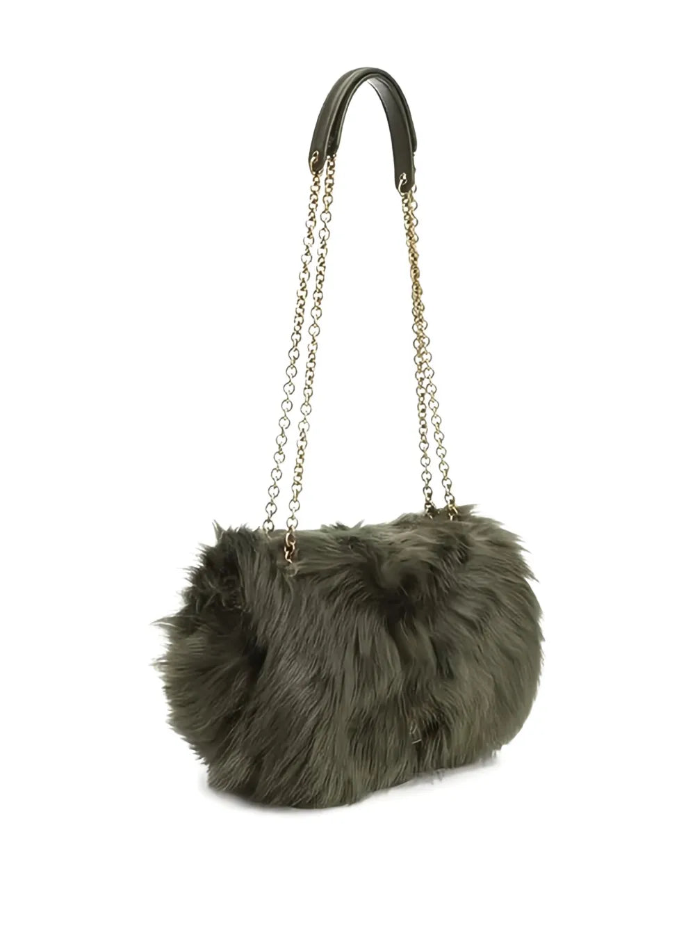 Jamie shearling shoulder bag