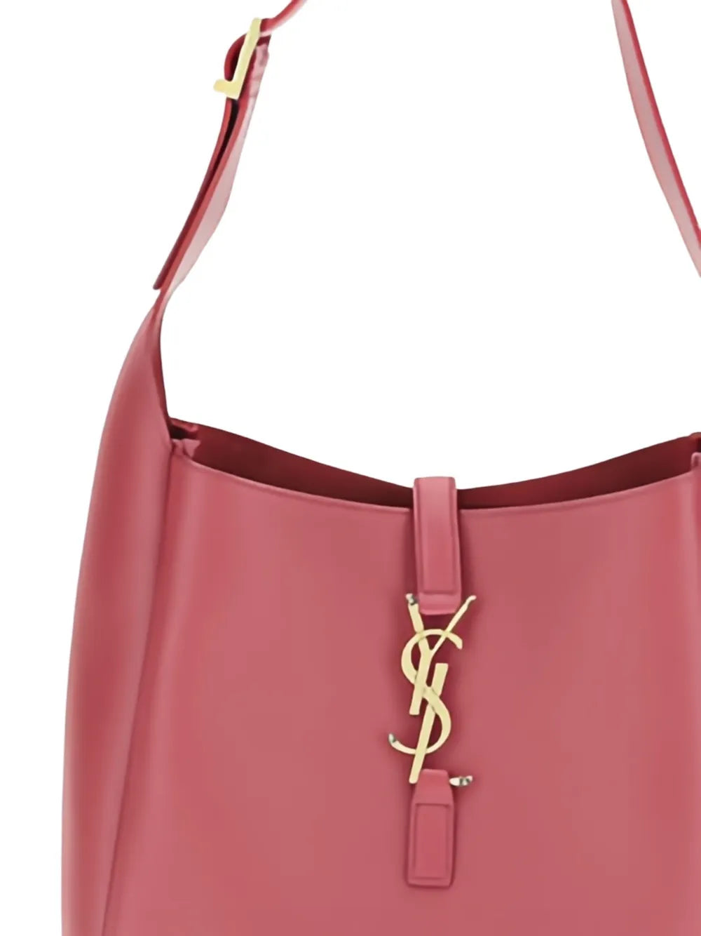 leather YSL logo shoulder bag