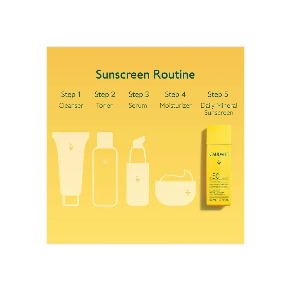 Caudalie Suncare Daily Mineral Sunscreen Broad Spectrum SPF 50 Lotion