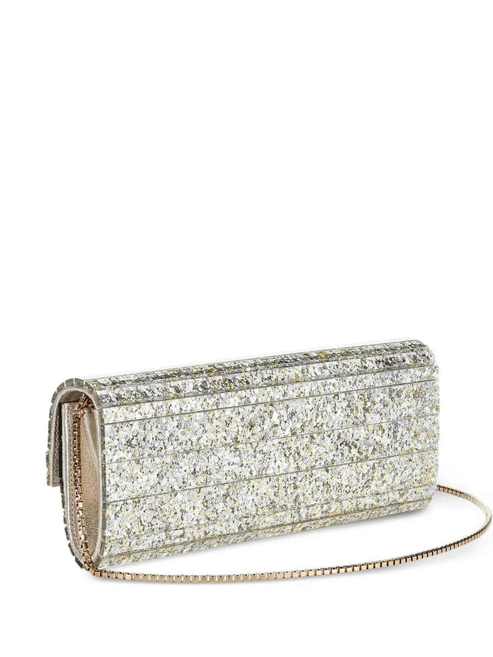 SWEETIE glitter-effect clutch bag