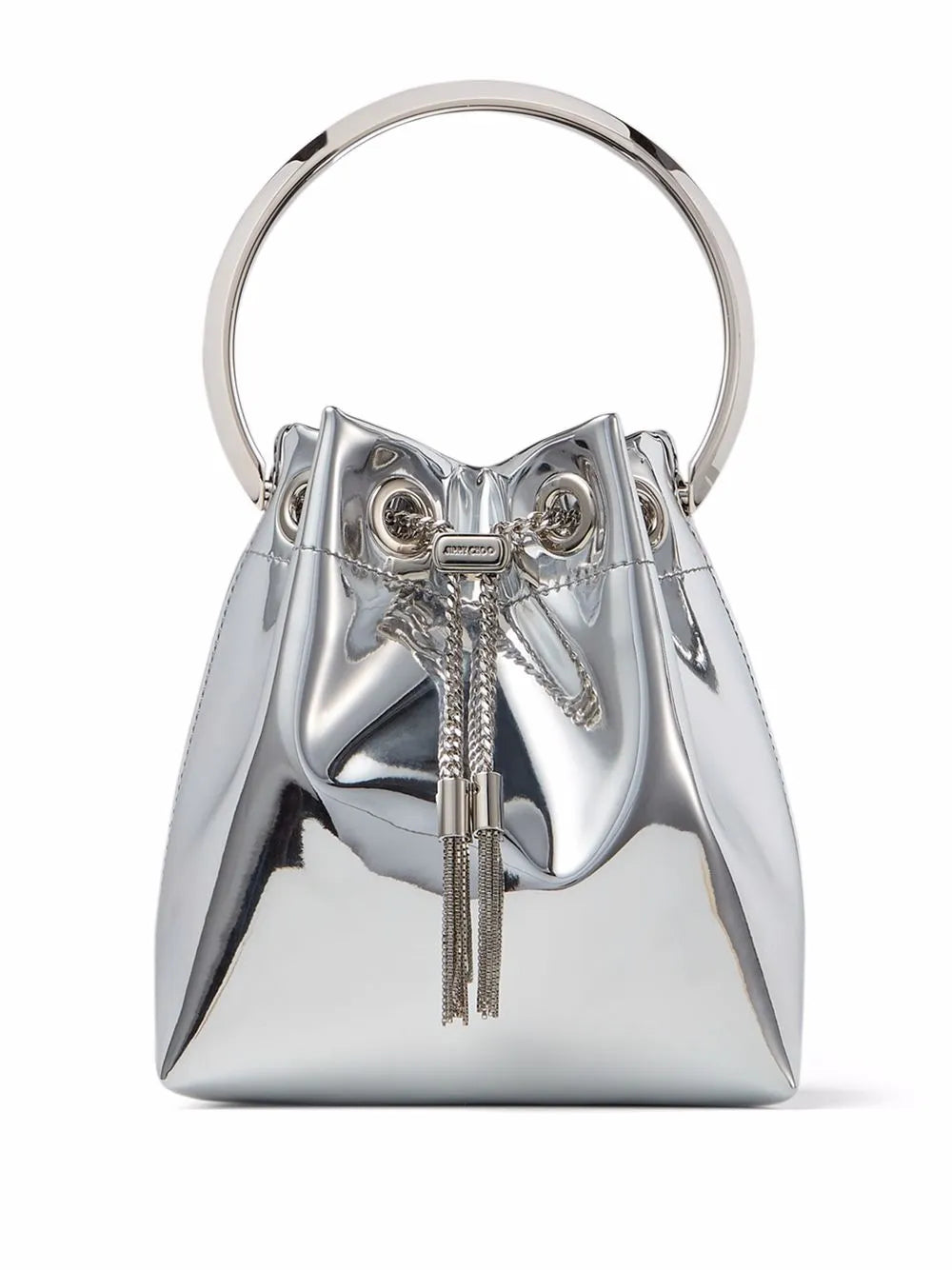 Bon Bon metallic-effect bucket bag
