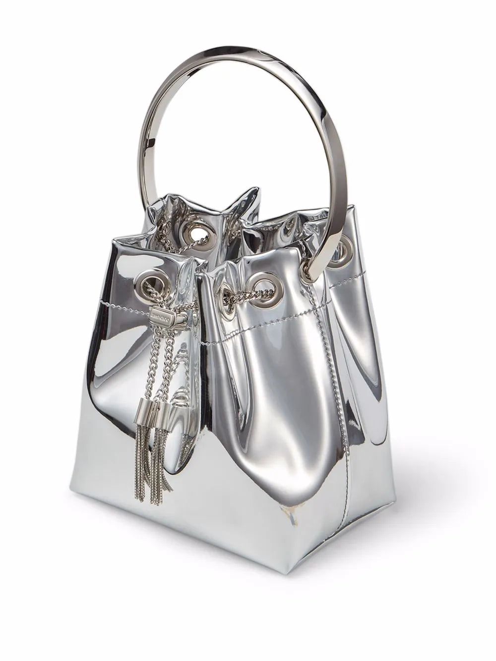 Bon Bon metallic-effect bucket bag