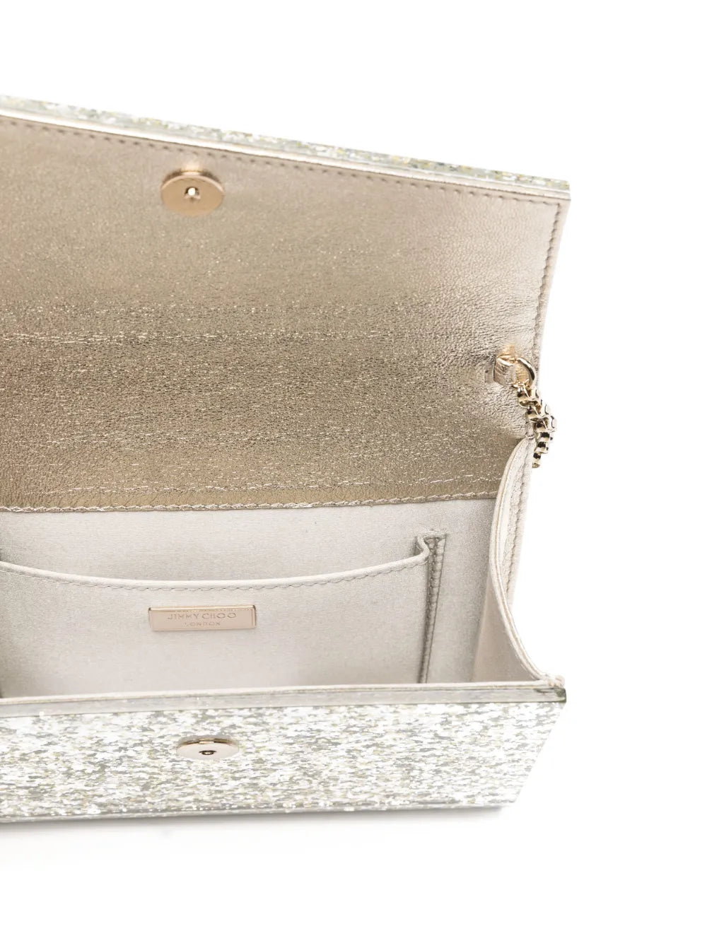 Candy glitter-detailing clutch