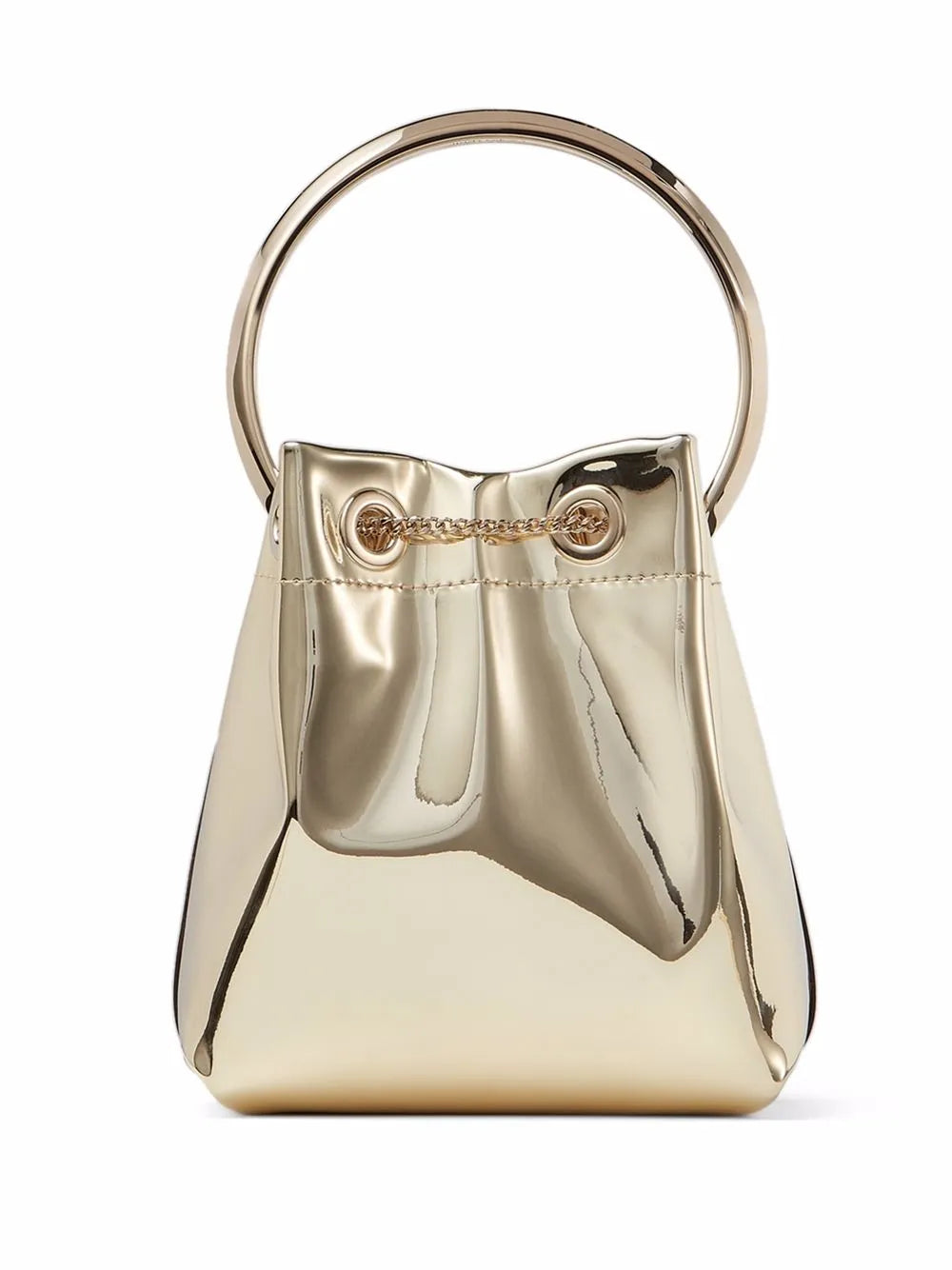 Bon Bon metallic-effect bucket bag