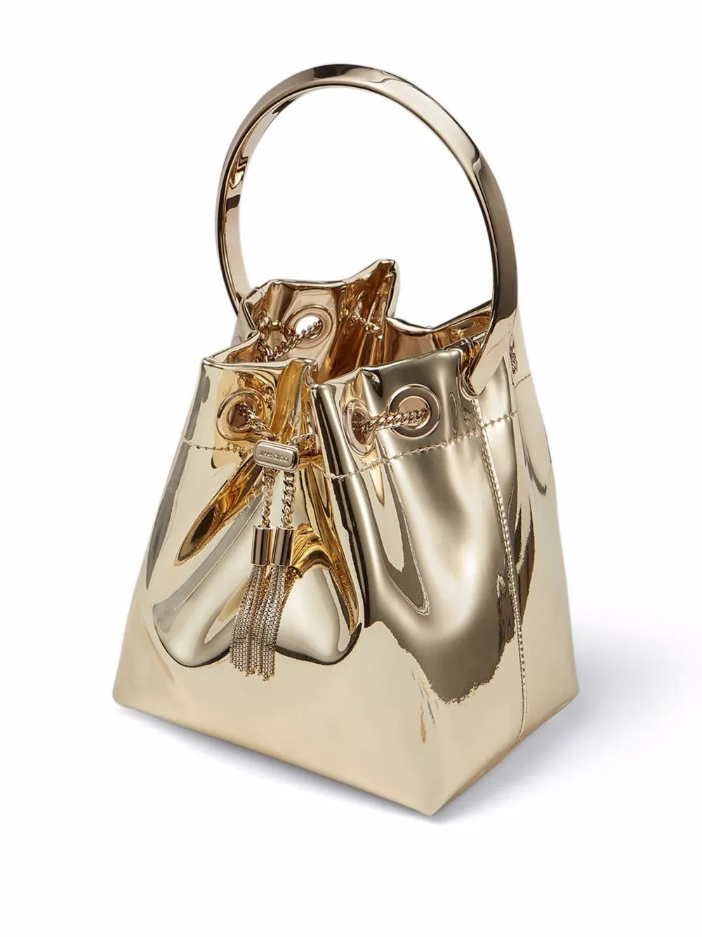 Bon Bon metallic-effect bucket bag
