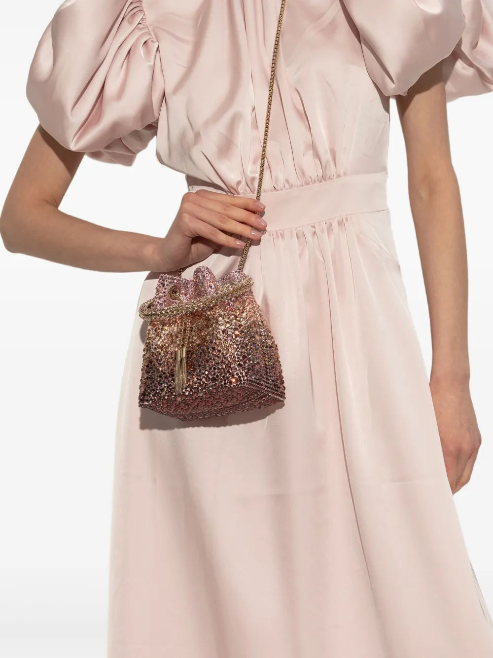 Bon Bon crystal satin bag