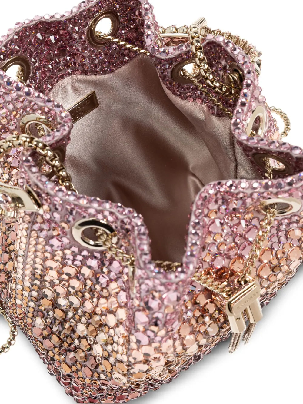 Bon Bon crystal satin bag