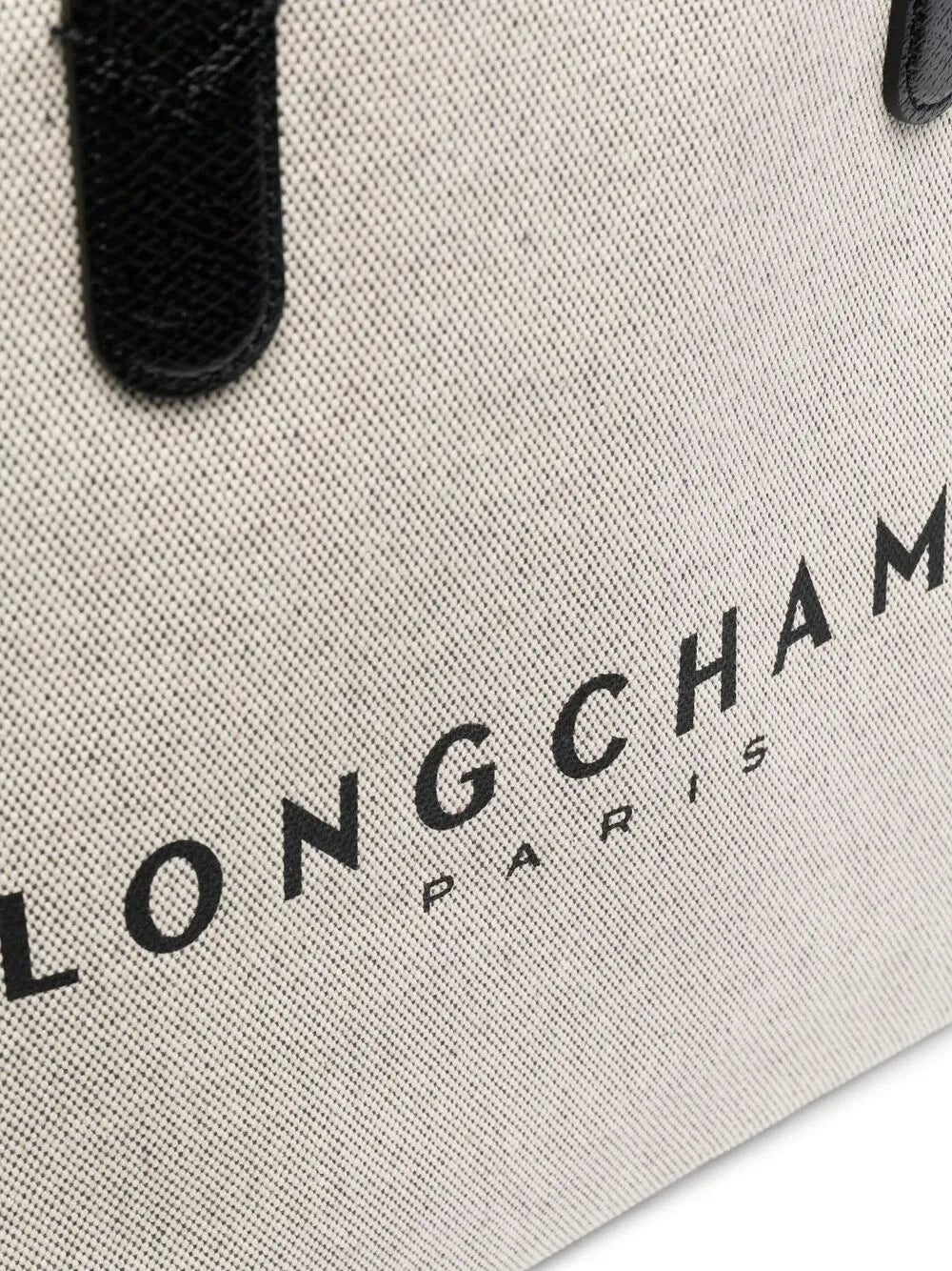 logo-print canvas tote