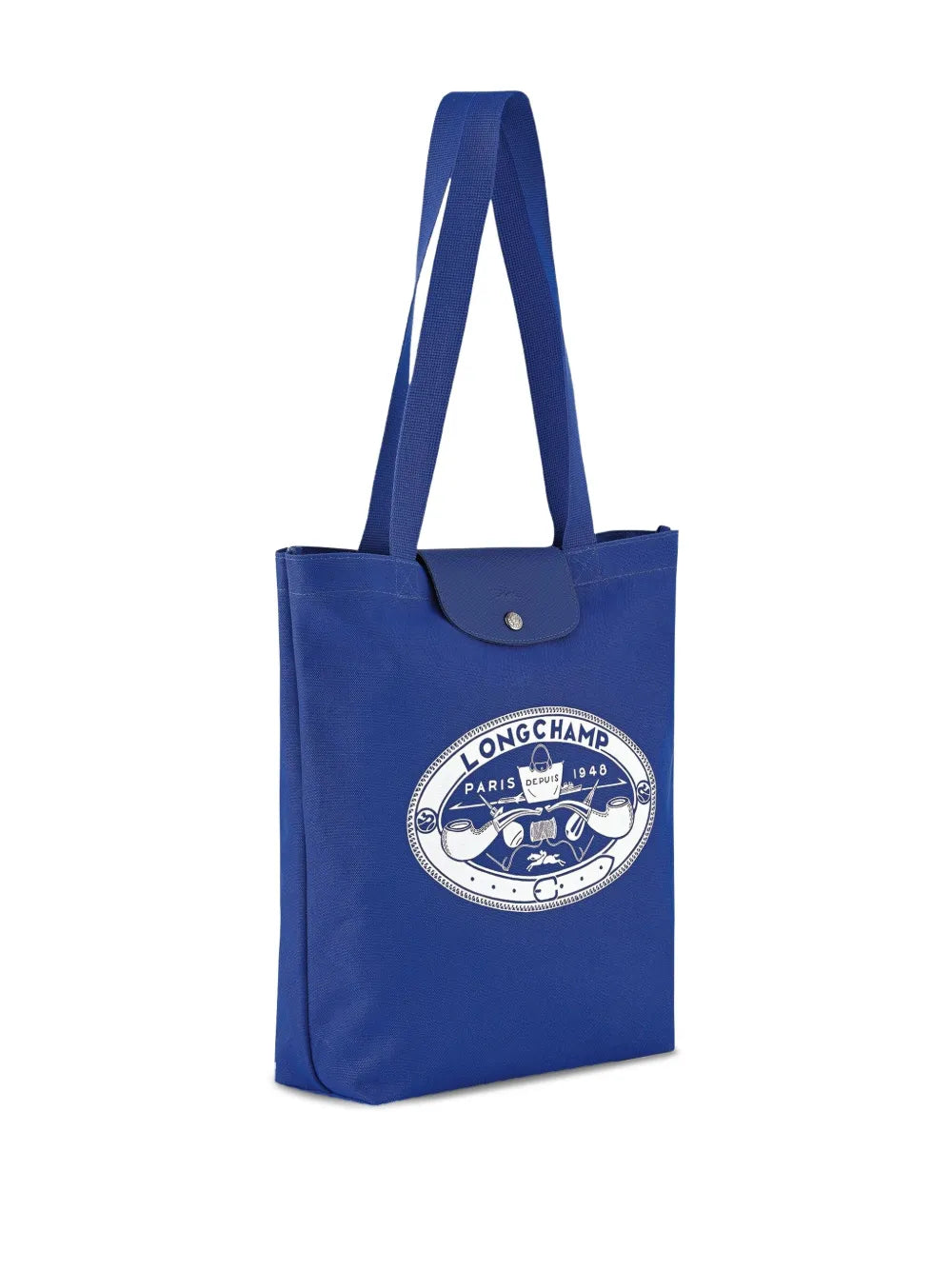 Le Pliage M logo-print tote bag