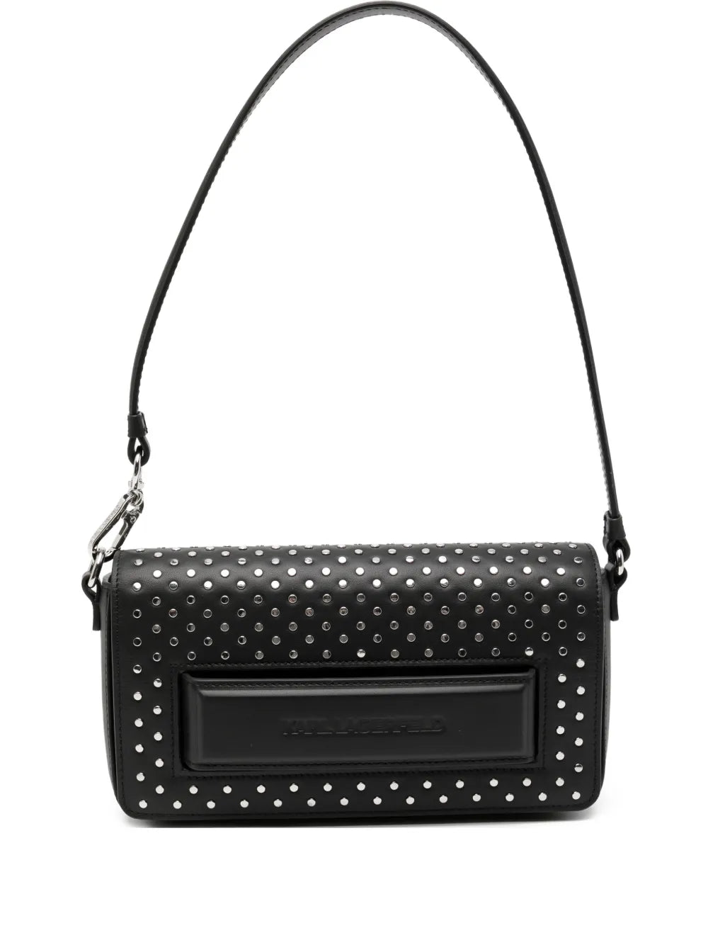 logo-debossed shoulder bag