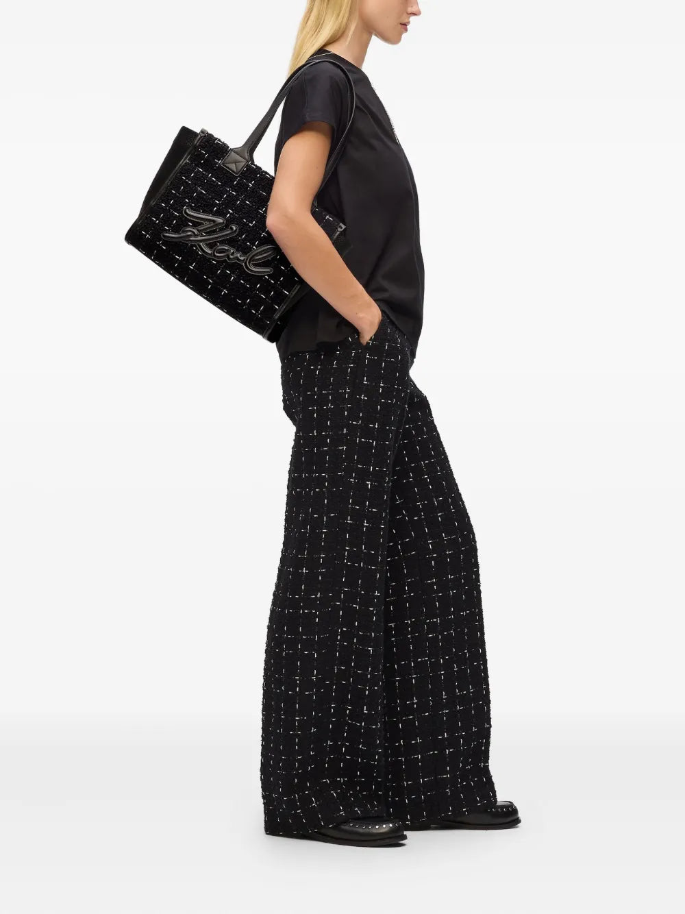 medium K/Skuare boucle tote bag