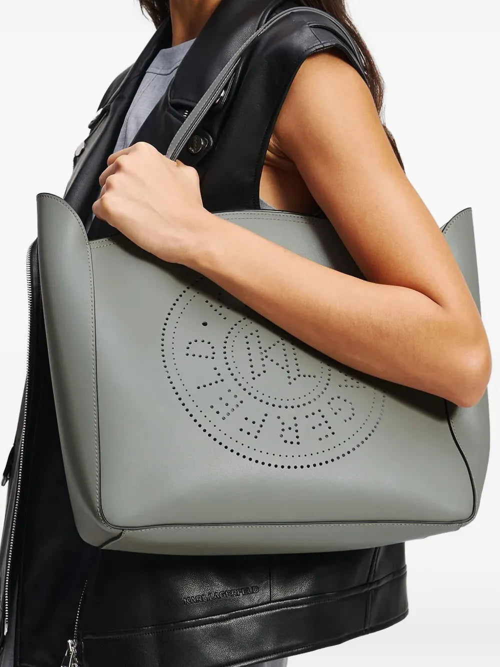 medium K/Circle tote bag