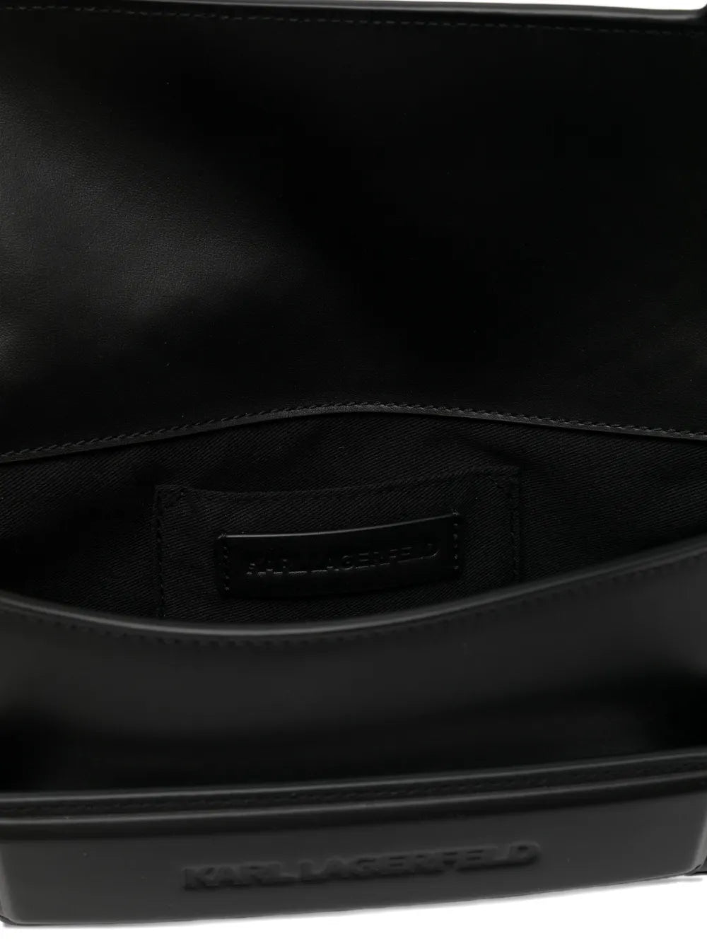 logo-debossed shoulder bag