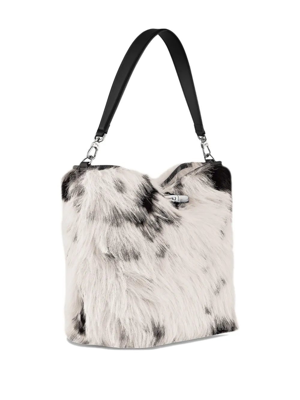 Le Roseau faux-fur clasp shoulder bag