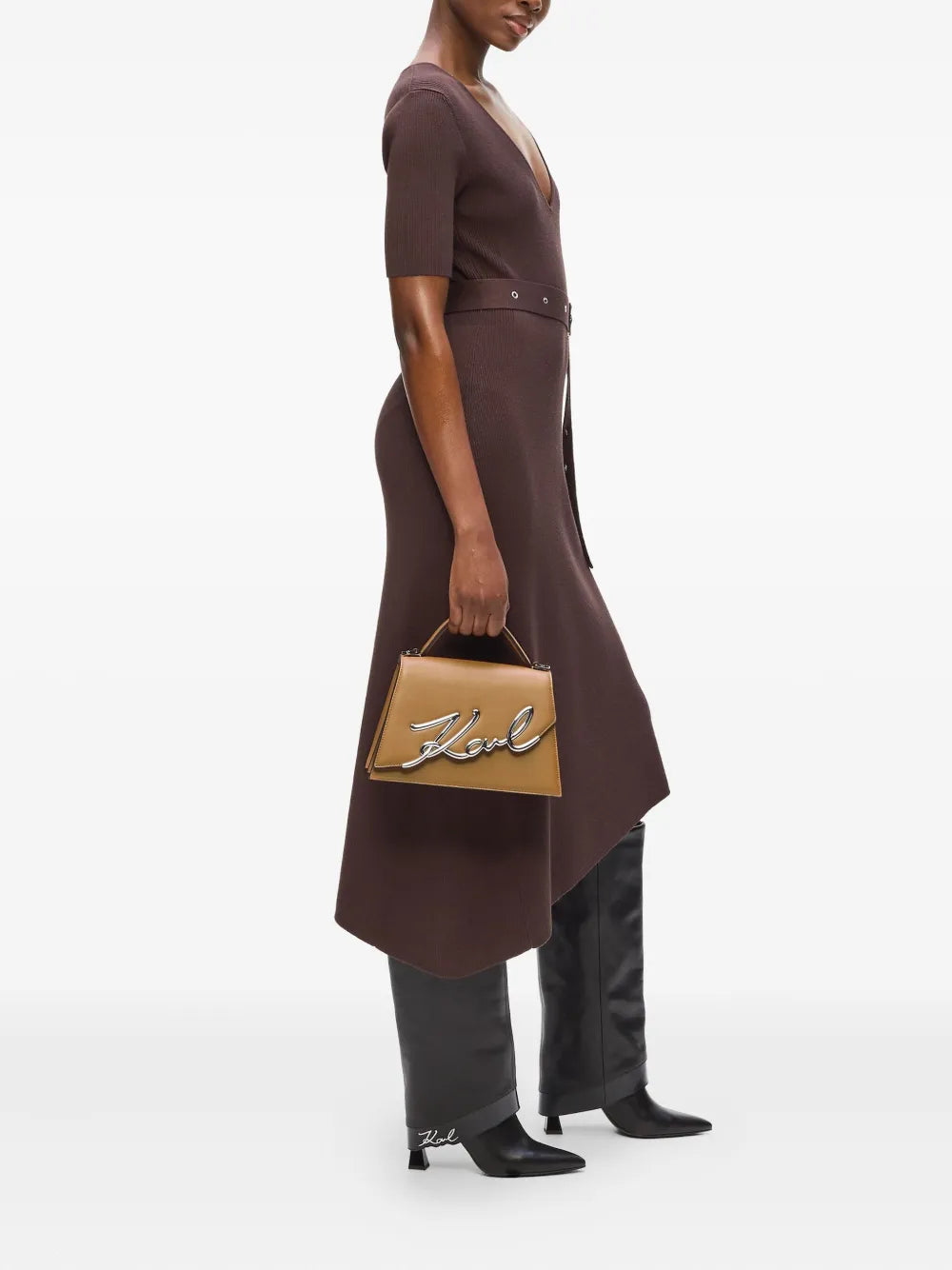 medium K/Signature crossbody bag