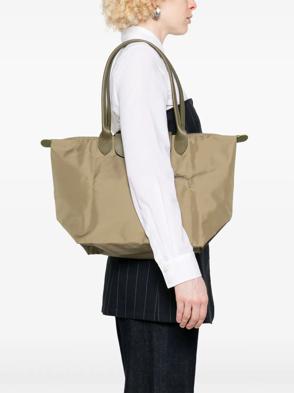 Le Pliage Green L tote bag
