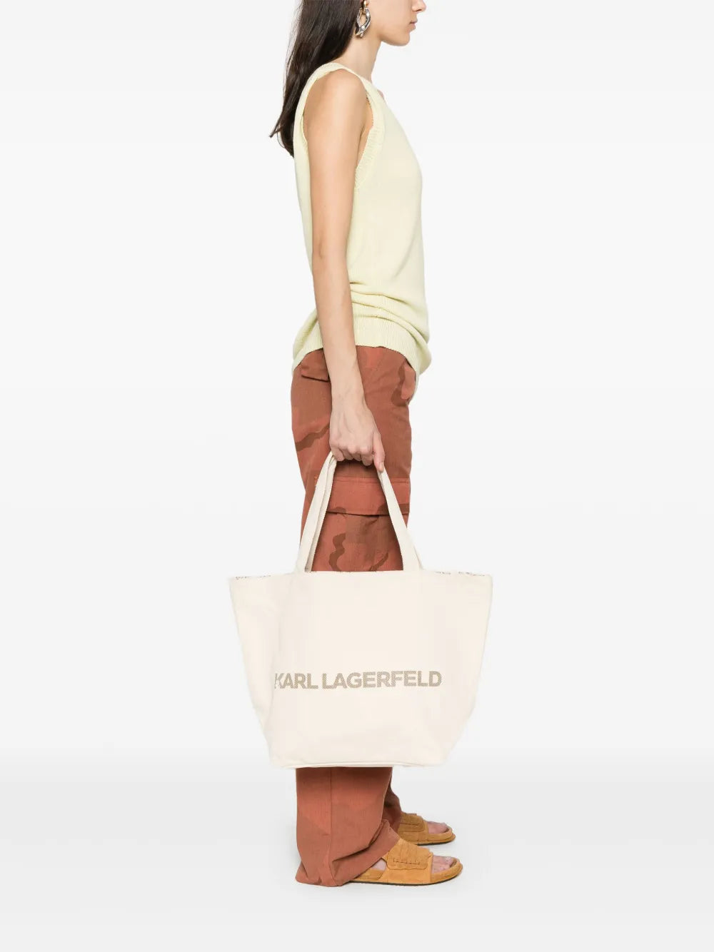 logo-monogram reversible tote bag