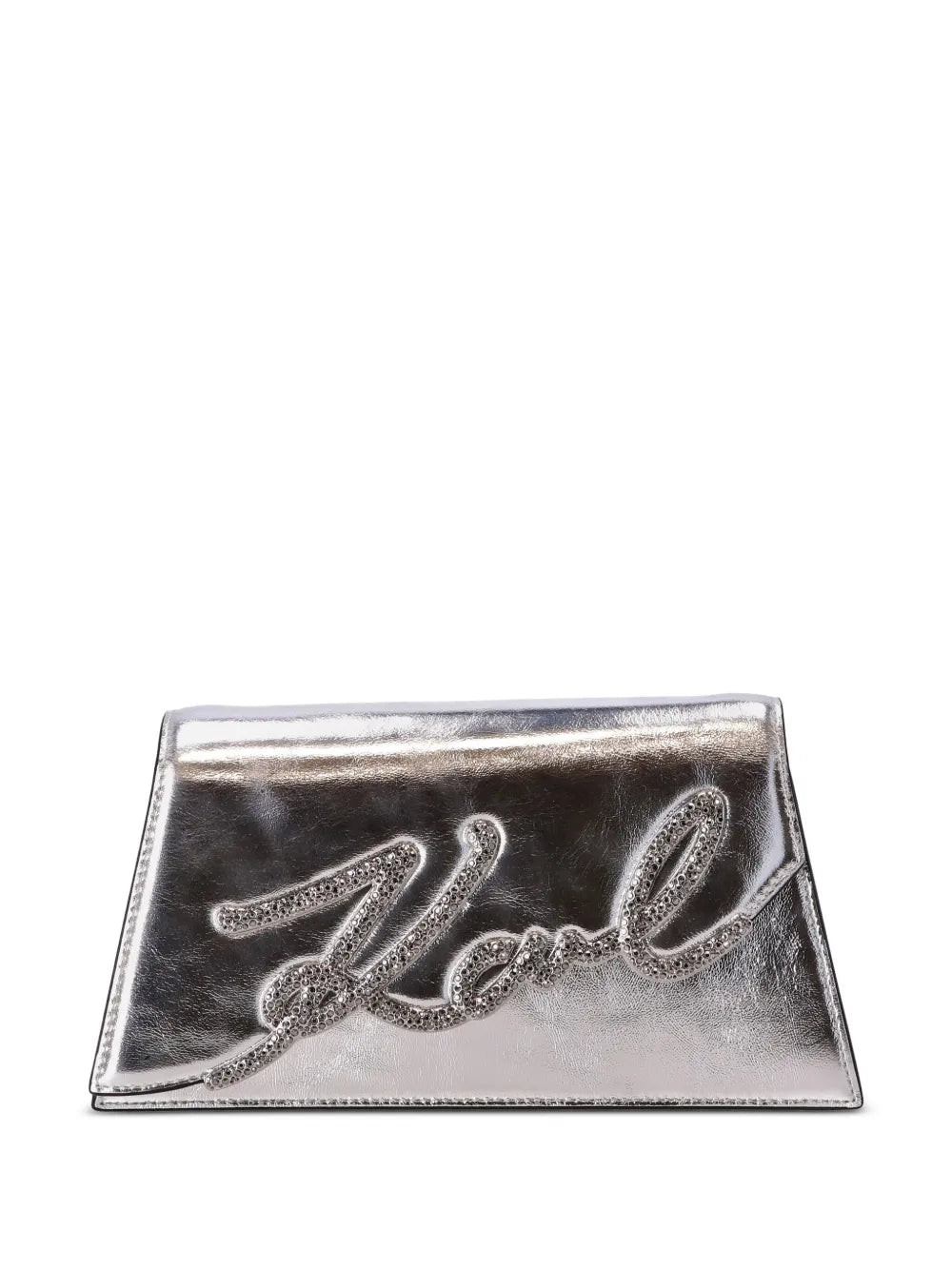 K/Signature 2.0 metallic shoulder bag
