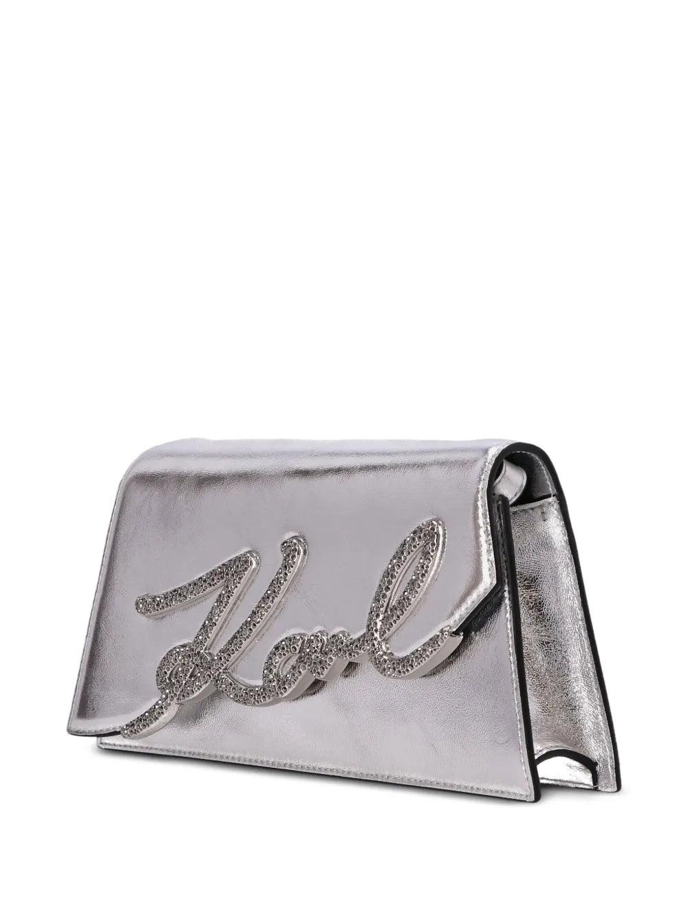 K/Signature 2.0 metallic shoulder bag