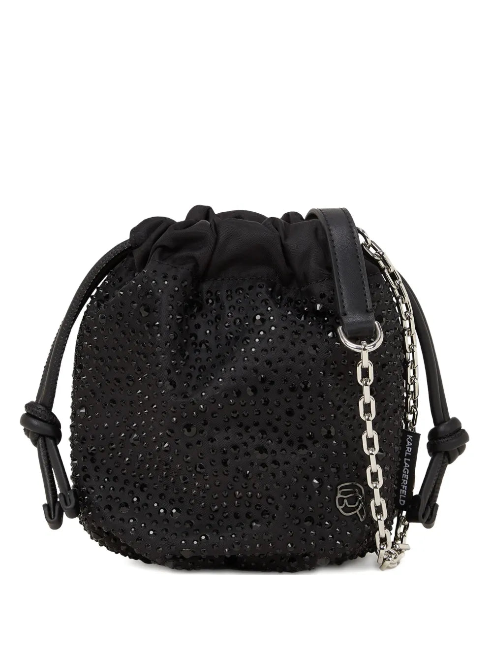 small Ikon rhinestone bucket bag