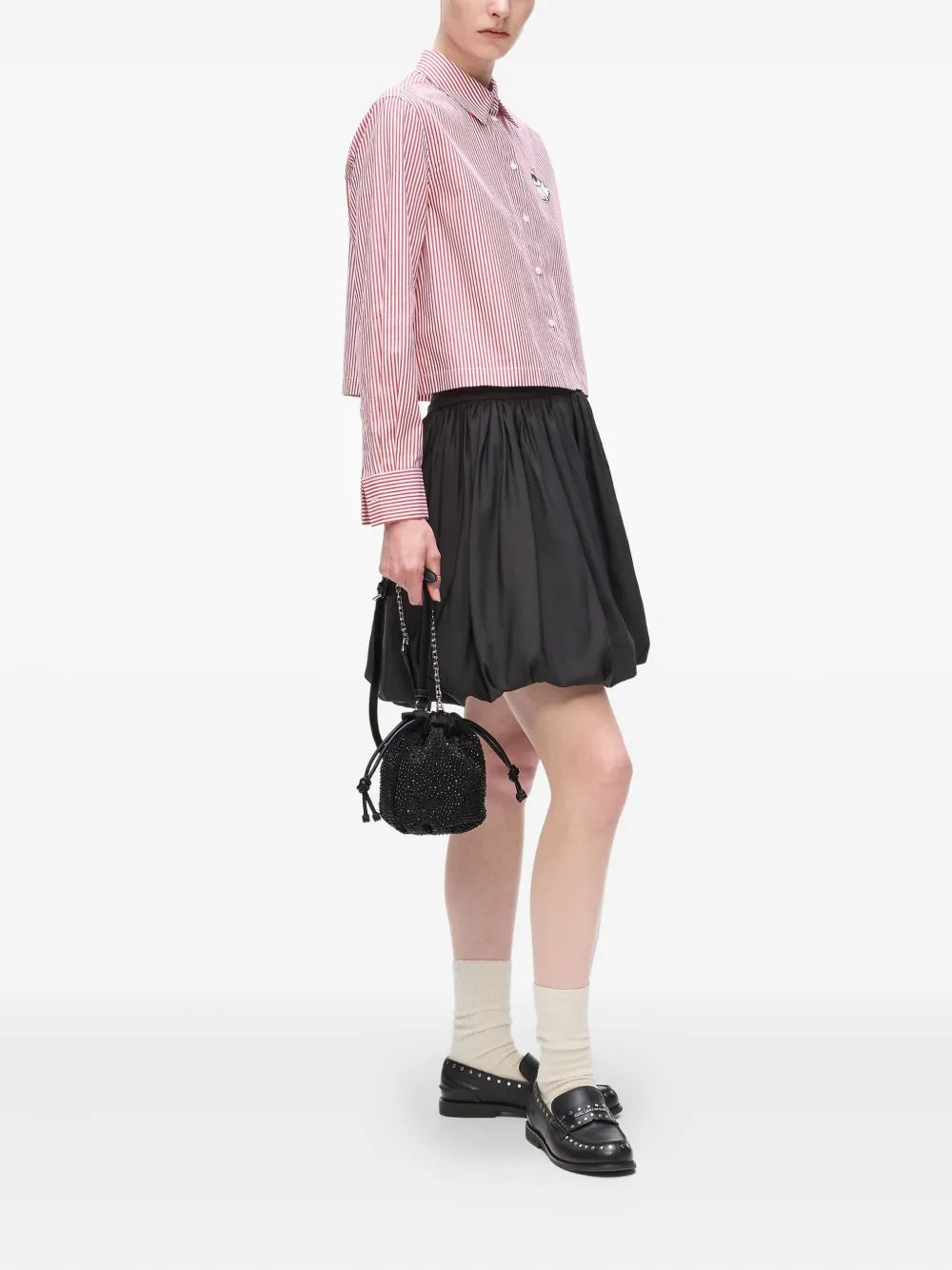 small Ikon rhinestone bucket bag