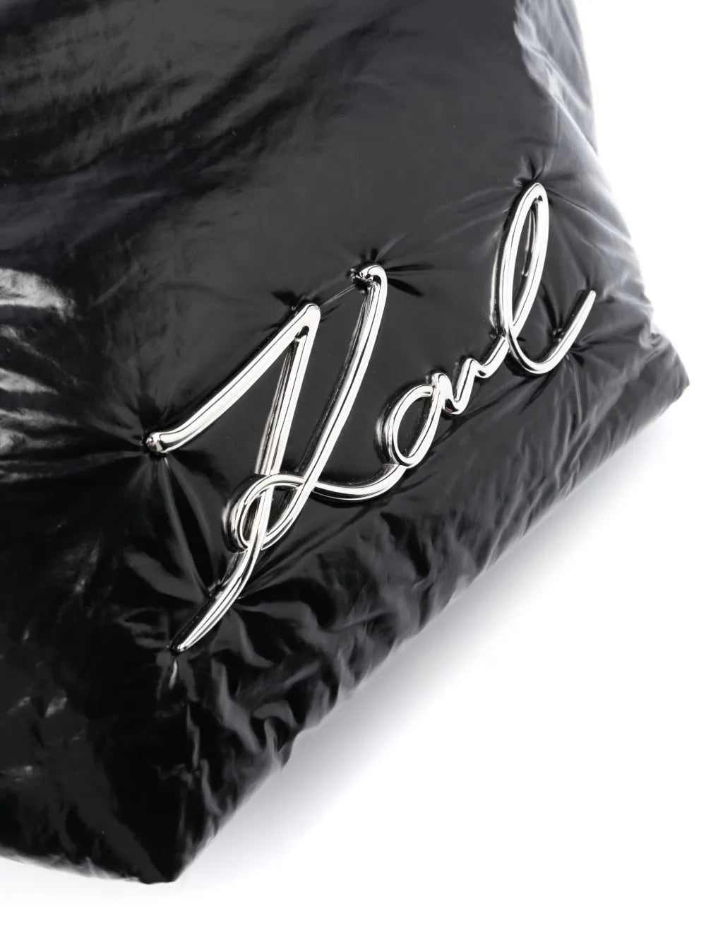 K/Signature logo-plaque tote bag