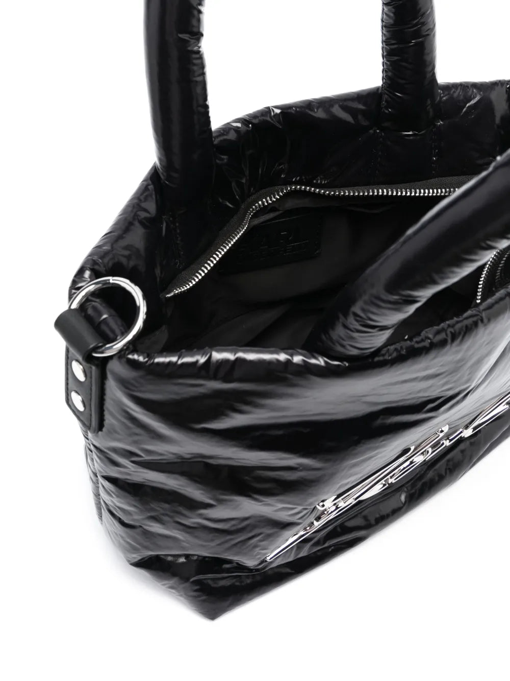 K/Signature logo-plaque tote bag